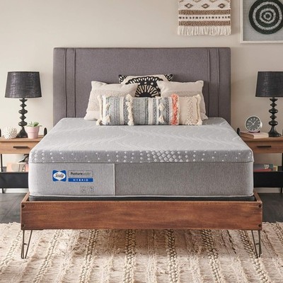 SEALY POSTUREPEDIC 12'' HYBRID MATTRESS - KING - GRAY
