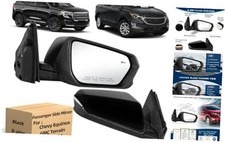 Right Passenger Side Mirror For 2018-2024 Chevy Equinox GMC R-8Pins Black Paint