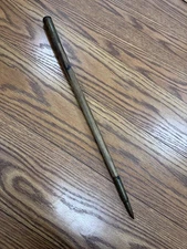 17.5” Antique Wooden Swagger Stick Two Tone Wooden Shaft. 1952 .50cal End