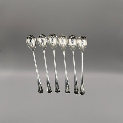 Nescafe 6er Set Kaffeelöffel Edelstahl Sheffield England 18-8 Vintage