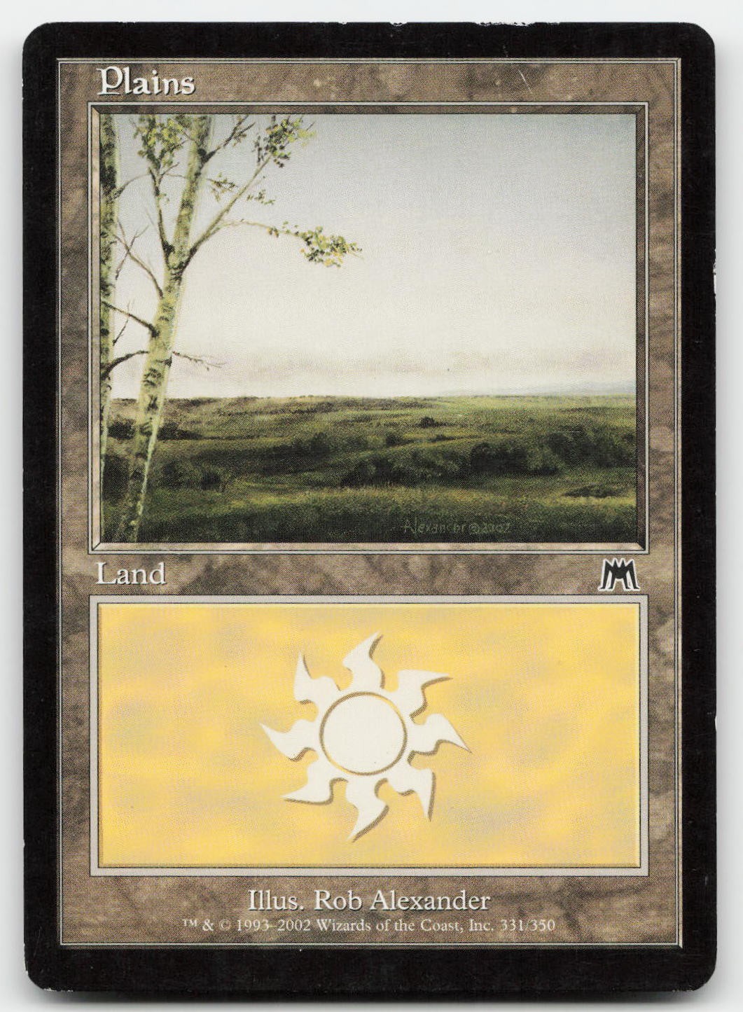 Plains (331) #331 (MP) Onslaught ONS Magic MTG