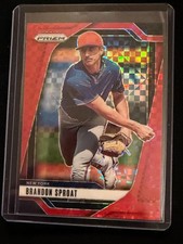 Brandon Sproat 2025 Prizm - Red Power Prizm #11/99 - New York Mets
