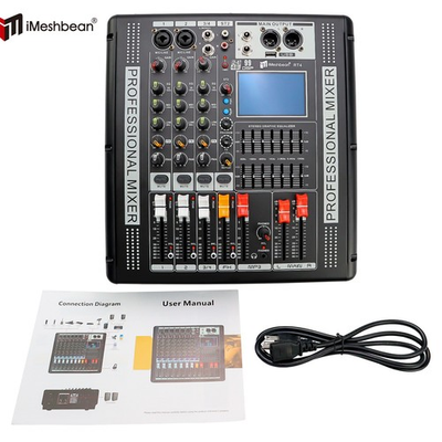#ad 4 Channel 110 220V Pro Power Mixer Audio Mixing Amplifier 99 DSP w USB Bluetooth $128.45
