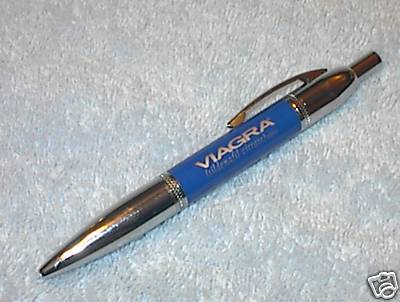 VIAGRA HEAVY METAL BULLET CHROME DRUG REP PEN NICE NEW GREAT GAG GIFT BIRTHDAY