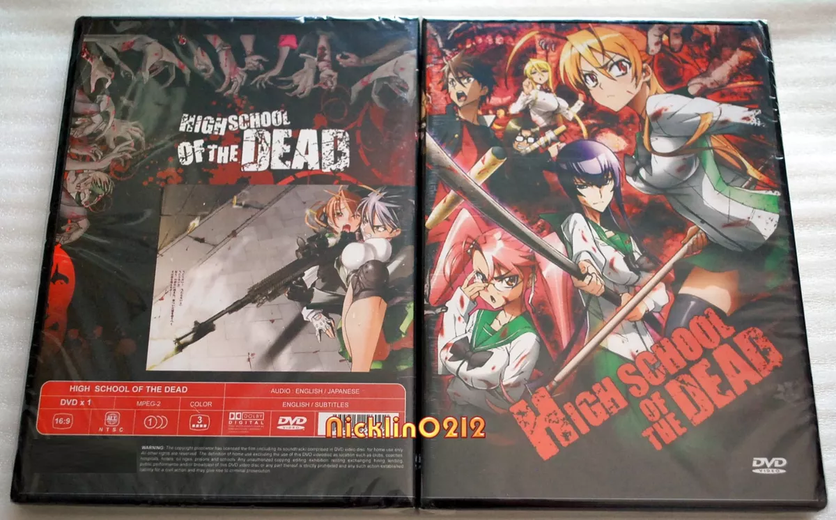 HIGH SCHOOL OF THE DEAD: Anime DVD Complete Collection Episodes 1-12 in  English