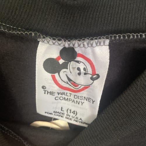 NWT Vintage Mickey Mouse Wild And Crazy Sweatshirt By Allison Youth Sz L RARE - Picture 2 of 9