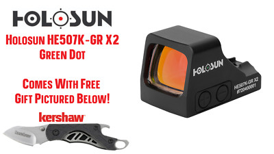 Holosun HE507K-GR X2 Elite Open Reflex Multi-Reticle Green Dot Sight