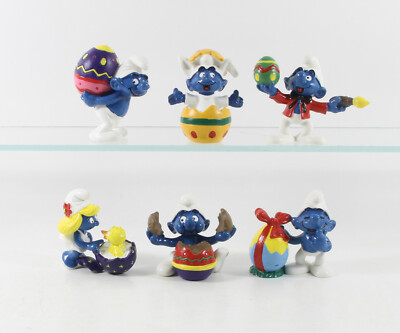 Smurf Smurfs === 6 x Easter Smurfs Schleich smurfs