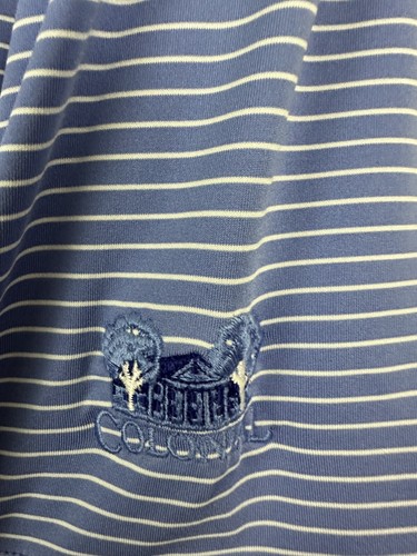 Polo de verano Peter Millar confort club colonial de golf a rayas mediana para hombre - Imagen 6 de 7