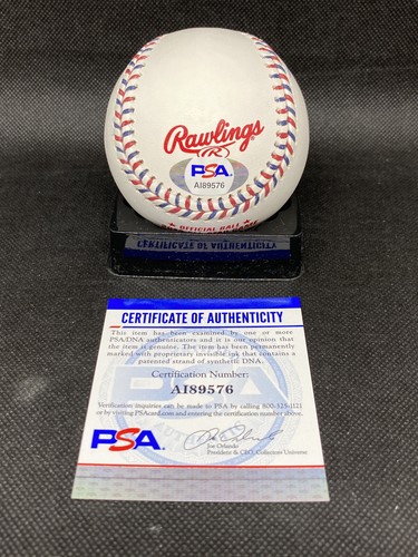 Brewers Josh Hader Jeremy Jefrress Lorenzo Cain 2018 ASG Signed Rawlings OML PSA - Picture 5 of 6