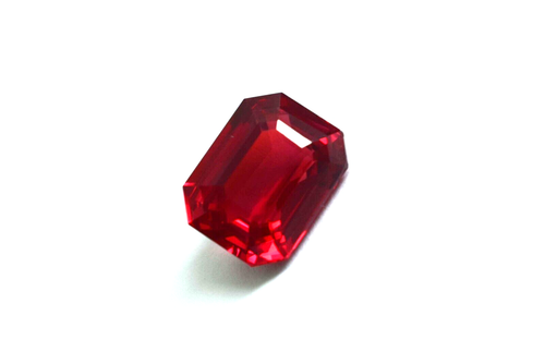 Emerald Cut Ring Ruby Pendant Natural Red Ruby 10-12 Ct Loose Ruby Gemstone - Picture 7 of 8