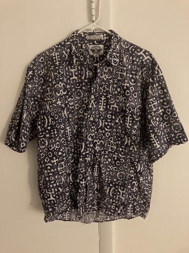 VINTAGE Dockers Shirt Men’s Size Medium Button Down Short Sleeve 90s Retro