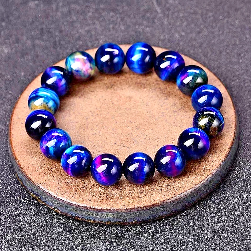 Сугилит исцеления кристалл эластичный эластичный браслет 8 мм круглый Рейки драгоценных камней бисер - Изображение 4 из 4