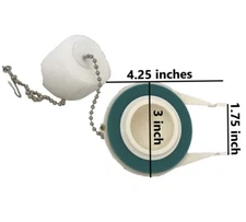 Eljer C04011 Hard ABS, 2 in. Toilet Flapper w/Two Extra Removable Silicone Seals