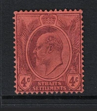 Straits Settlements SG# 125 Mint Hinged / Hinged Rem - S20431