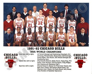 1991-92 CHICAGO BULLS NBA WORLD 