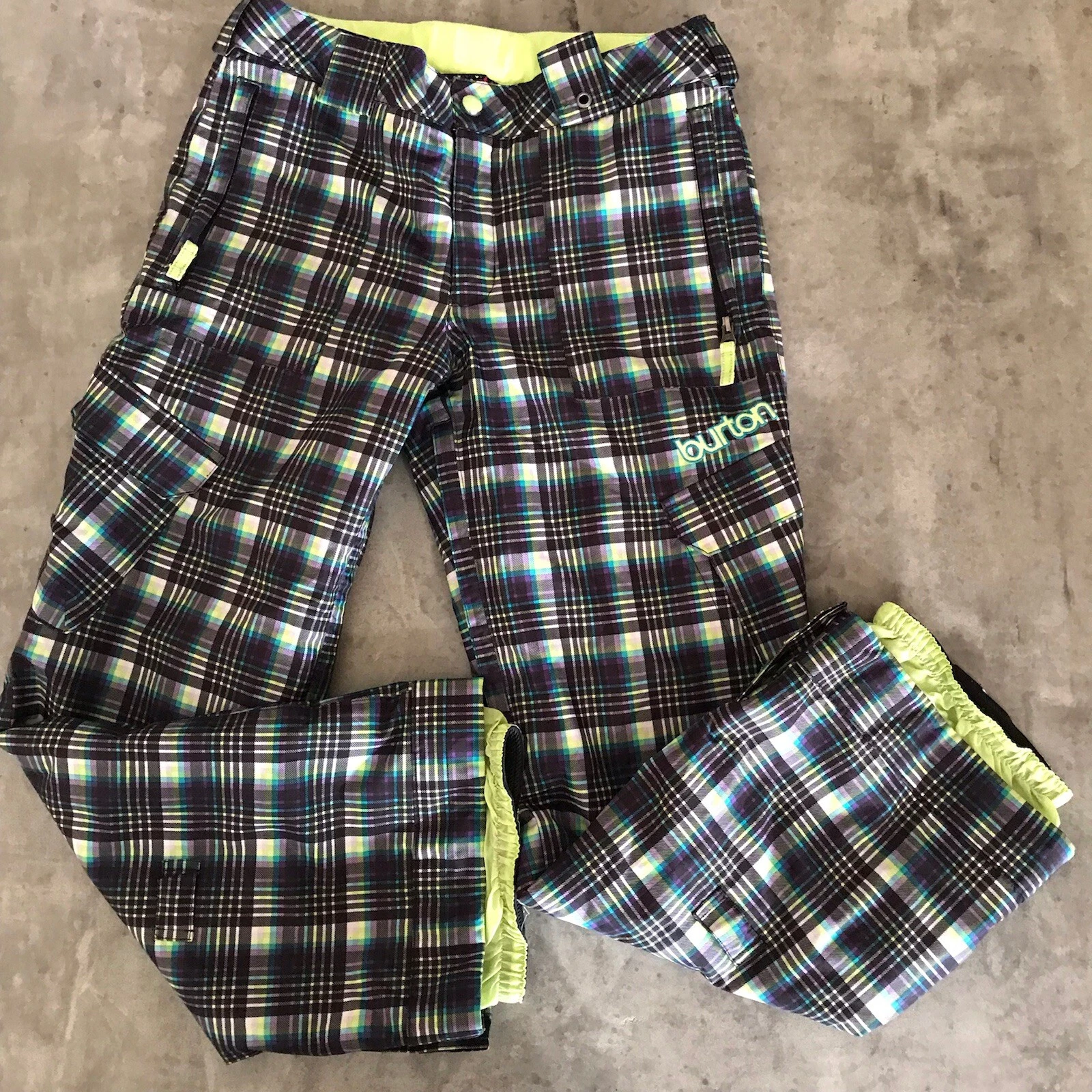 burton dryride ski youth plaid snowboarding winter pants