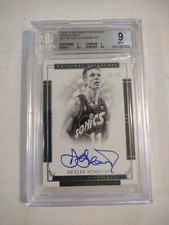 2016-17 National Treasures BGS 9 Detlef Shcrempf 10 Auto On Card #75/75 1/1 Last