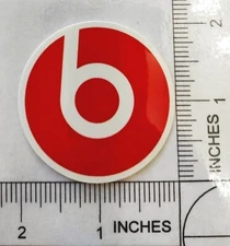 Beats Headphones Glossy Waterproof Logo Decal Sticker 2"x2"