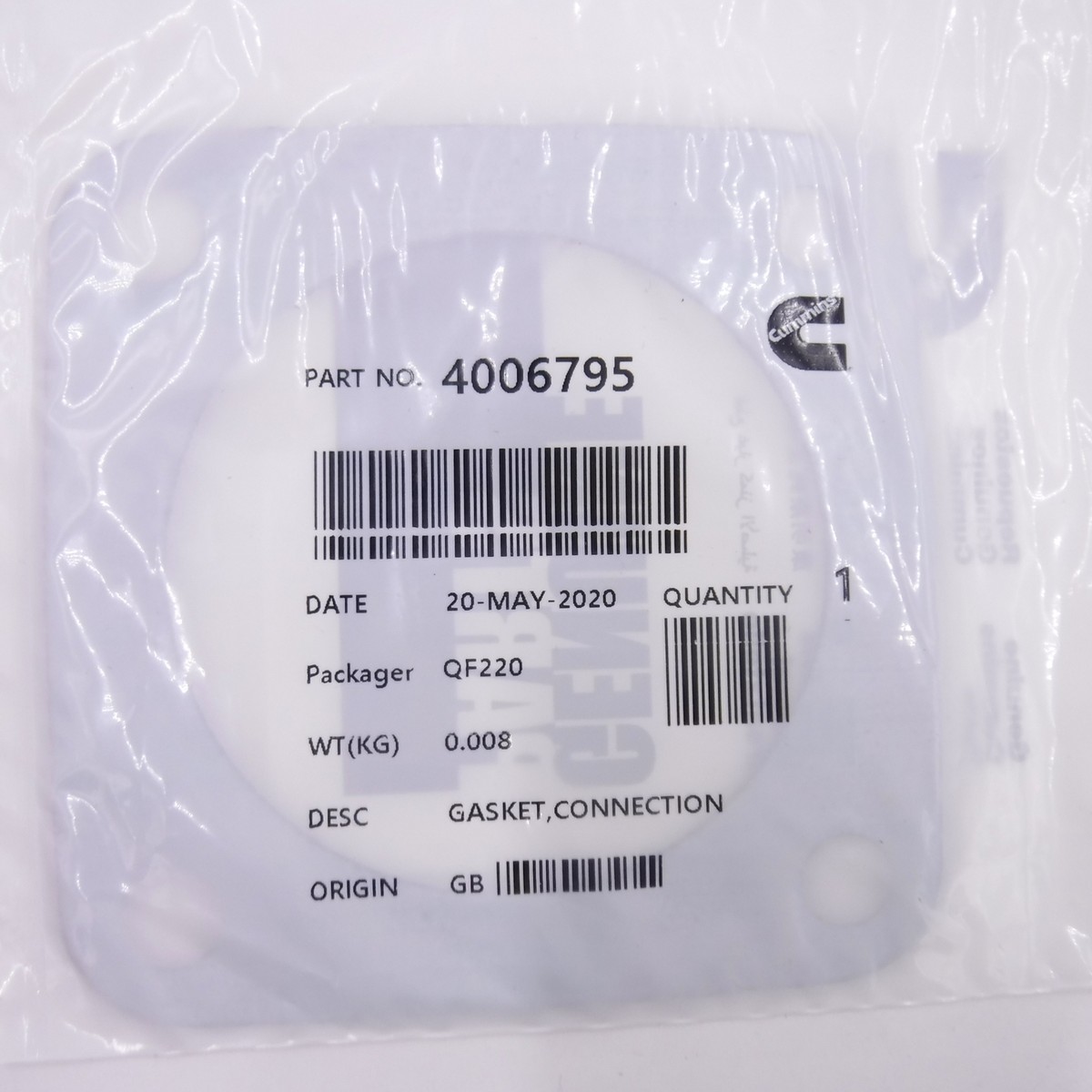 2 Pack Genuine OEM Cummins Engine Gasket 4006795 | eBay 