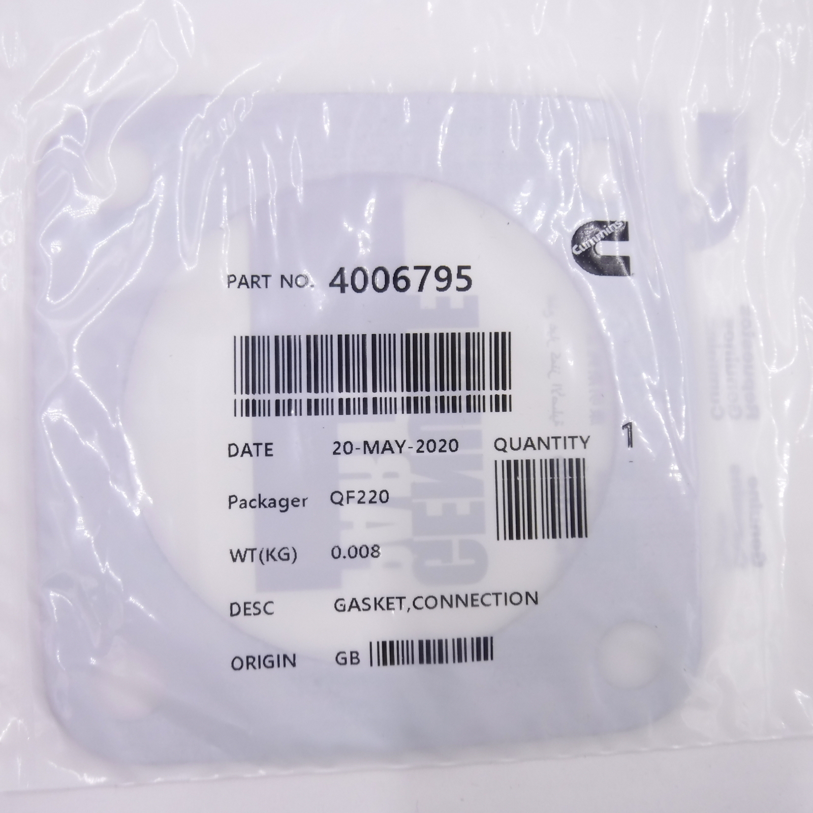 2 Pack Genuine OEM Cummins Engine Gasket 4006795 | eBay