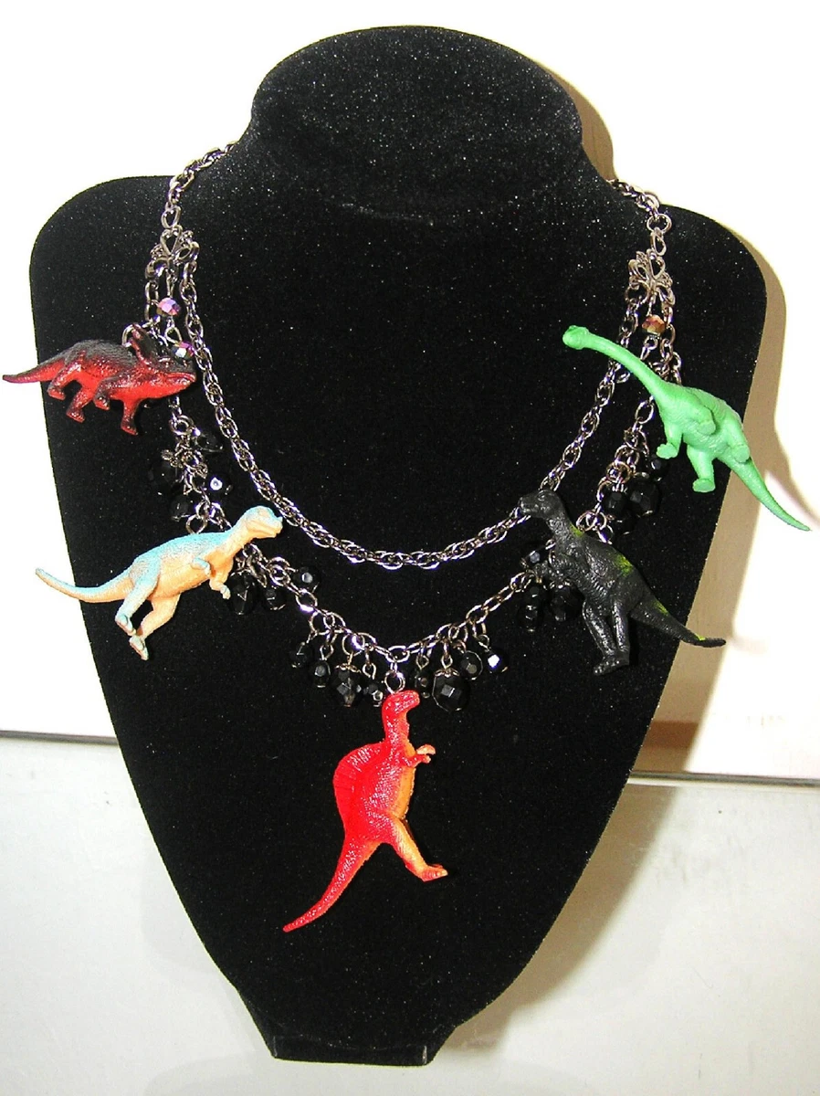 Crystal dinosaur necklace discount