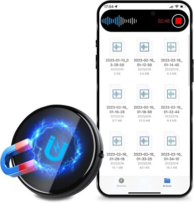 Cohana Mini Voice Recorder with Playback - High-Quality, Portable, Voice-Activat