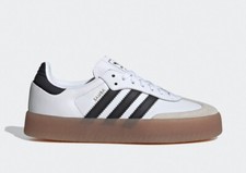 Adidas originals Women's SAMBAE Sneakers white GUM JI1349 leather