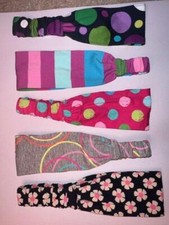 NEW Baby Gap Soft Knit Dots Stripes Pink Blue Gray Headband Hair Band 2 3 4 5
