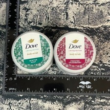 Dove Body Scrub WINTER MINT  FROSTED CRANBERRY 3.5 oz Limited Edition
