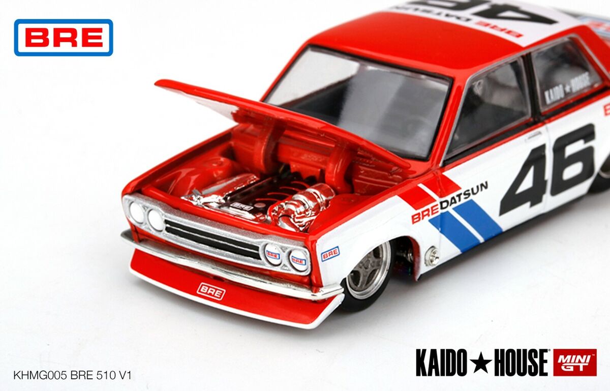 KAIDO HOUSE 1/64 005 510 BRE V1 チェイス CHASE CAR - Mini GT Kaido House Datsun 510 Pro Street BRE V1