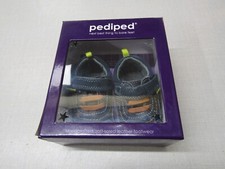 Navy leather Pediped Tristan trainer shoes age 0-6 months.