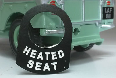 Land Rover Serie 1 2 2a 2b 3 Metall Schalter Lasche Emblem Aufkleber Label Sitzheizung