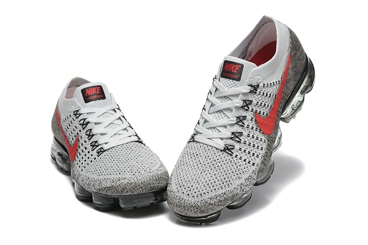Nike Air VaporMax Flyknit 2018 1 Gray red Mens running  display picture 3