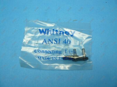 Whitney 40CONN LK SC Master Connecting Link Chain Spring Clip ANSI 40 SC New