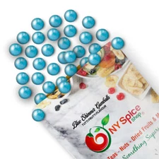 Powder Blue Shimmer Gumballs - Tutti Frutti Flavor - by NY Spice - FREE SHIP