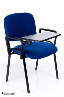 Sedie Blu da studio con scrittoio per conferenza o sala riunioni