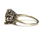 14k white gold 1.61ct VS G diamond cluster fancy ring 4.6g estate womens 7 — photo 9