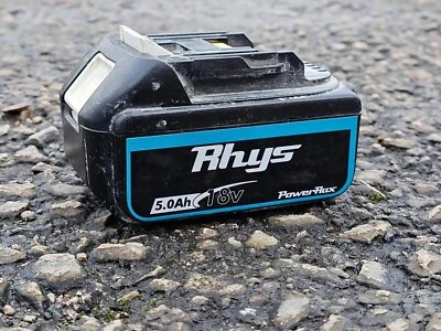 POWERRAX Personalised power tool battery stickers for Makita 18v batteries 1 Pair