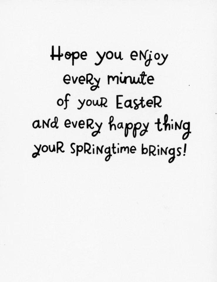 Cartão de Páscoa fofo PARA NETA, marca registrada de ovos de flor da primavera + envelope - Imagem 2 de 4