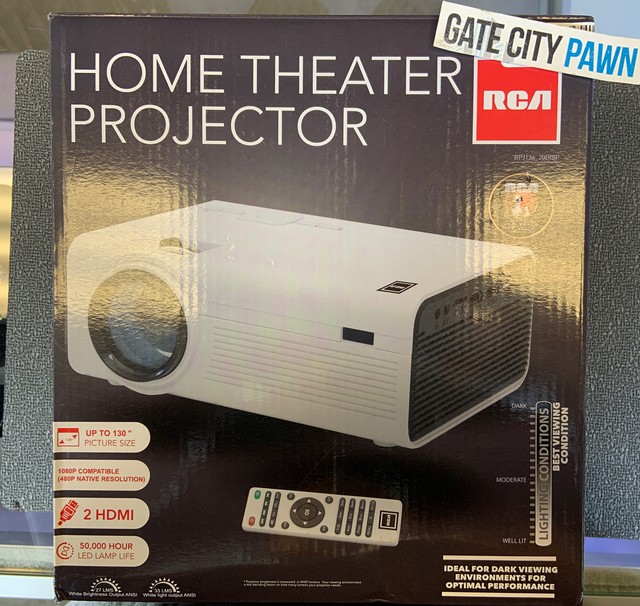 RCA RPJ136 2200 Lumens Home Theater Projector 1080p HDMI for sale