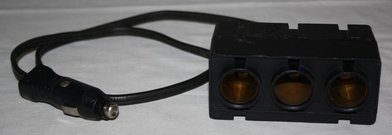 Vintage Electrical Travel Accessory: Safco 30-TRP 12VDC 3-Way Power Splitter