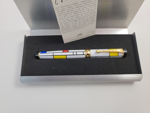 Penna a sfera roller standard archiviata ACME Studio PIET MONDRIAN "Mondrian" NUOVA - Foto 3 di 9
