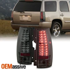 Fits 2007-2014 Suburban Tahoe Yukon Denali Smoked Smoke LED Tail Light Brake