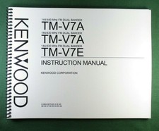 Kenwood TM-V7A/E Manuale di Istruzioni - Copertine Premium Card Stock e Carta 28 LB!