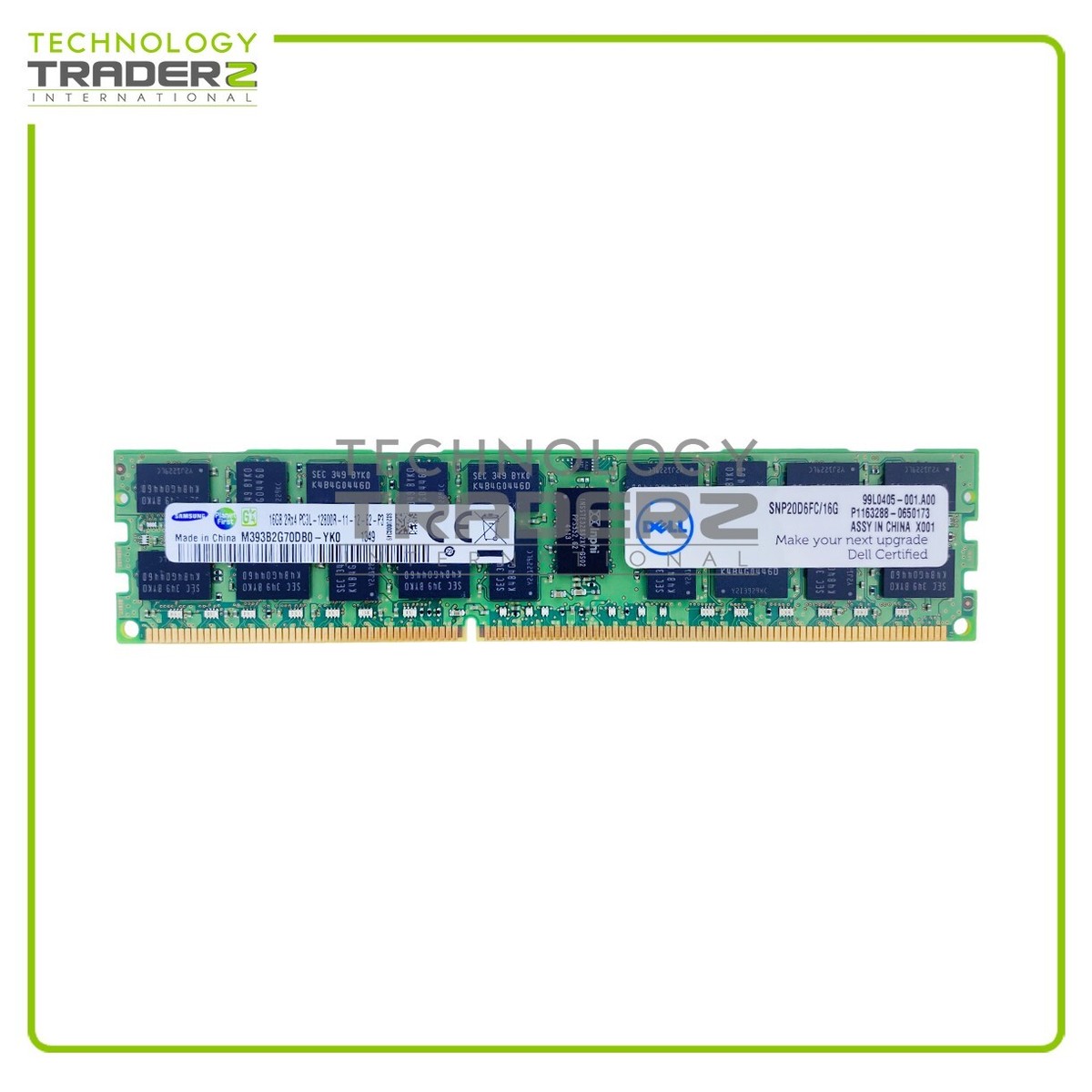 SNP20D6FC/16G Dell 16GB PC3-12800 DDR3-1600MHz ECC 2Rx4 Memory