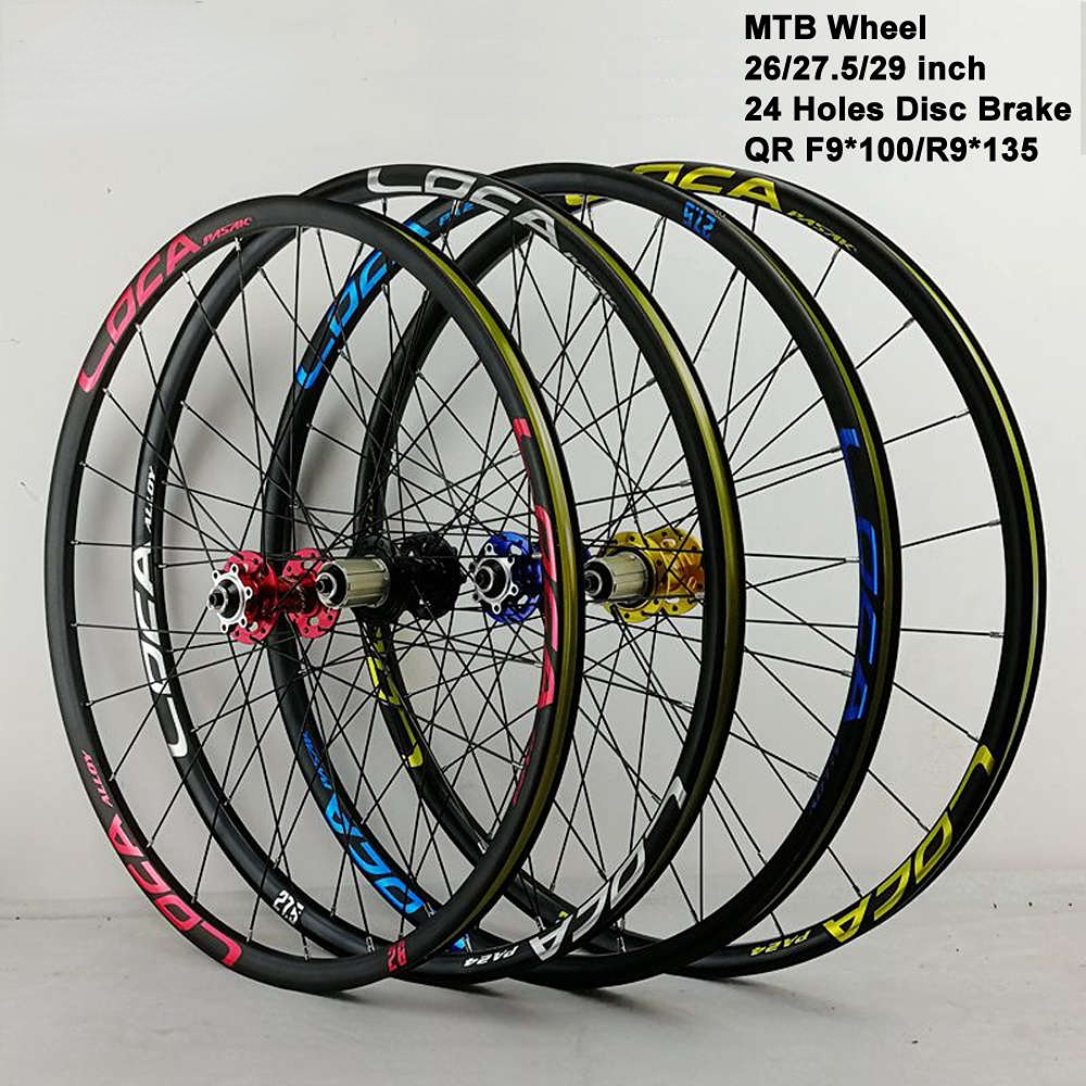 29er MTB Wheels Mountain Bike Wheelset Disc Brake 24 Holes