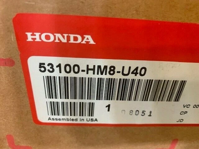 *Manillar Honda Fourtrax 250 Recon 53100-HM8-U40 2004 NUEVO OEM Foto 2 de 2
