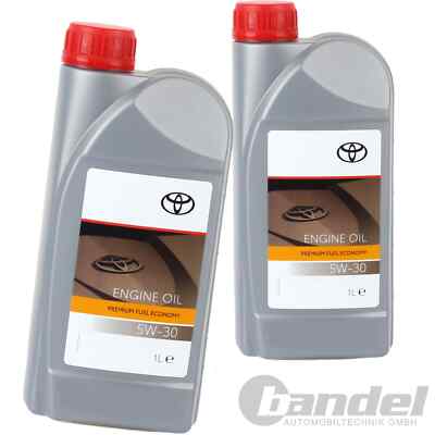 2x1 LITER ORIGINAL TOYOTA MOTORÖL PREMIUM FUEL ECONOMY 5W30 ACEA C2 API SN