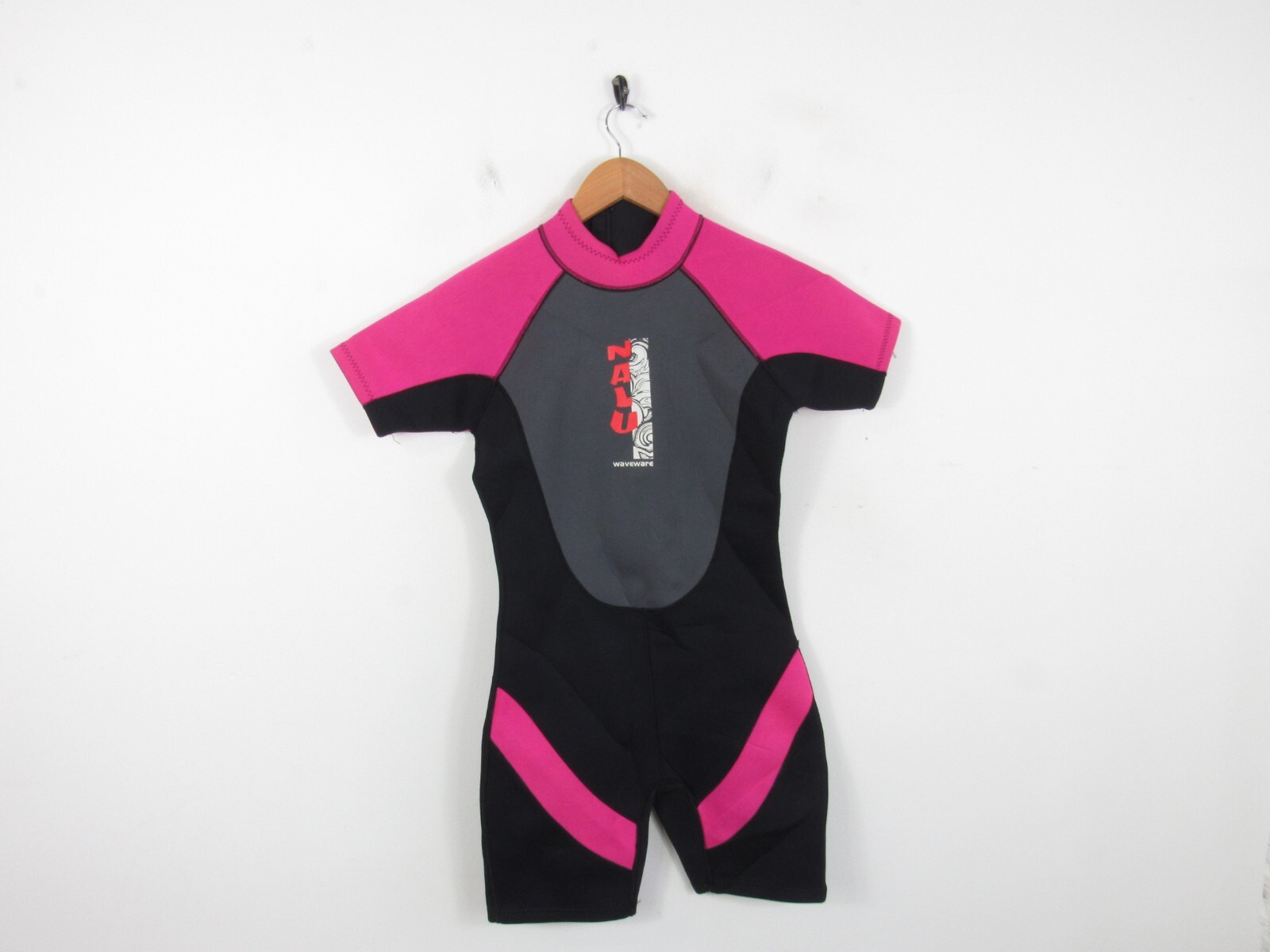 Nalu Pink Black Shortie wetsuit Surfing Kayaking Size 34" Womens XS eBay